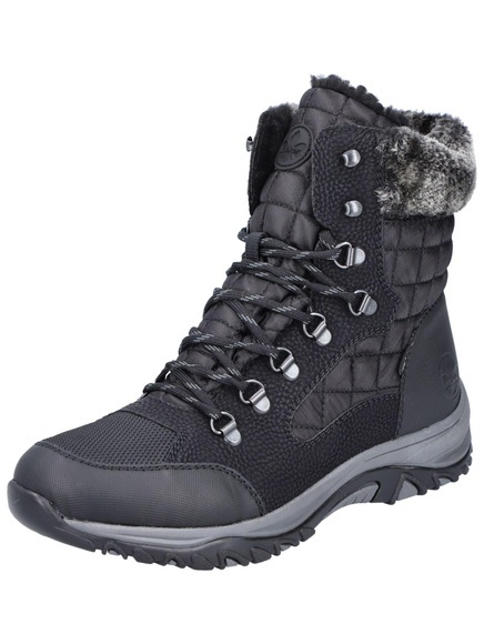 Rieker Winterboots, mit Fellimitatkragen