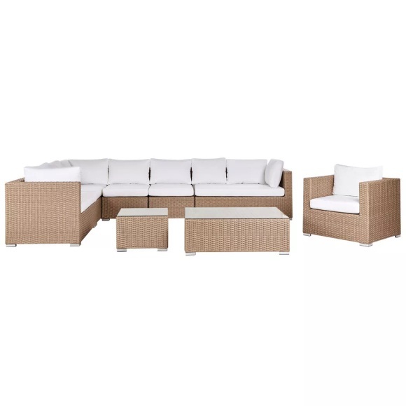 Lounge Set aus PE Rattan Skandinavisch XXL Lounge Set aus PE Rattan Skandinavisch XXL