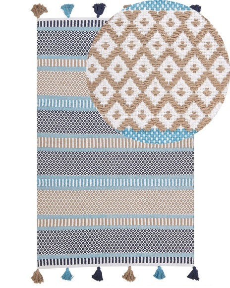 Teppich aus Baumwolle Boho MARMARA Teppich aus Baumwolle Boho MARMARA