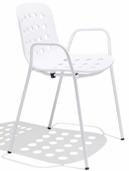 Gartenstuhl mit Armlehne Holi Weiss