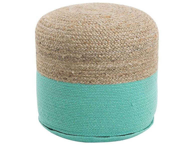 Beliani Pouf mintgrün 46 x 48 cm DALAMA