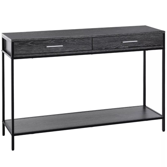 HOMCOM - Konsolentisch, One Size, Grau