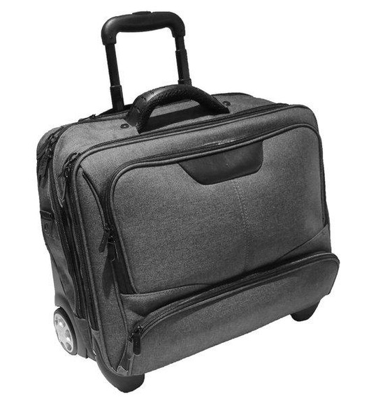 Business Trolley Office Case aus Canvas 44,5 cm in grau