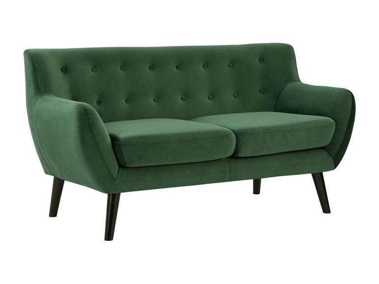 Sofa 2-Sitzer - Samt - Tannengrün - SERTI Sofa 2-Sitzer - Samt - Tannengrün - SERTI