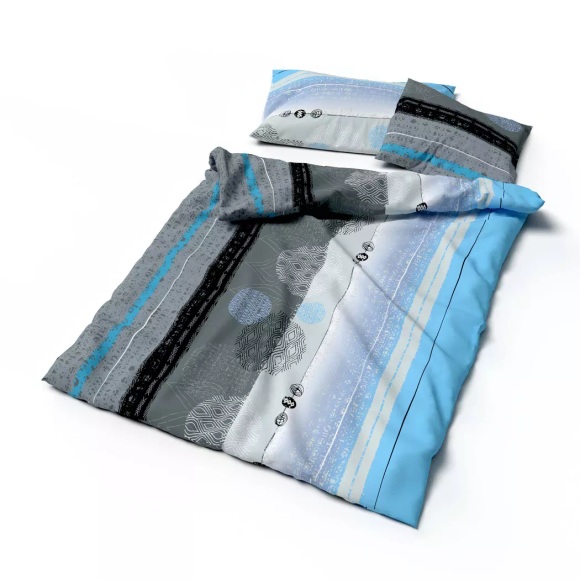 Lotus Bettwaren - Bettwäsche Satin Elenie, 240x240 cm, Blau