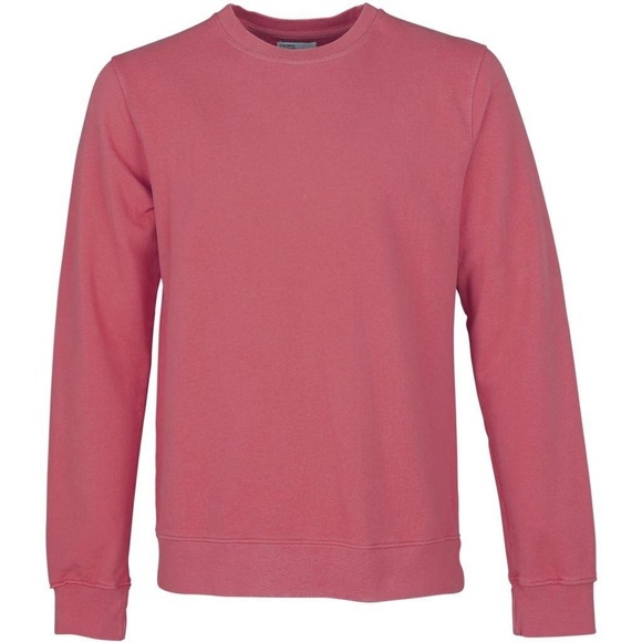 Sweatshirt Mit Rundhalsausschnitt Classic Organic Raspberry Pink Herren L