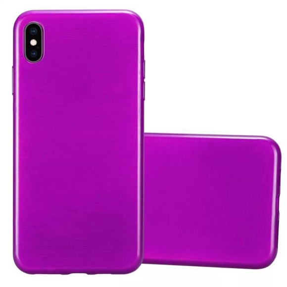 Hülle für Apple iPhone XS MAX TPU Silikon im Brushed Design