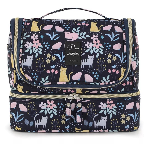 Only-bags.store - Hängende Kulturtasche, wasserdichte Reisetasche für Koffer und Handgepäck, Damen, Multicolor