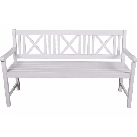Gartenbank Malmö Eukalyptus Weiss 154 Unisex Weiss ONE SIZE