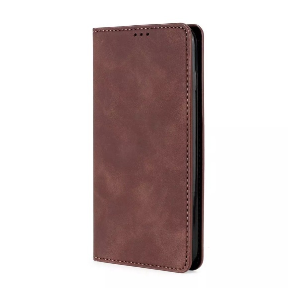 Xiaomi Mi 11 - Stand Flip Case Hülle dunkelbraun