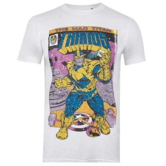 Snap Tshirt Herren Weiss XL