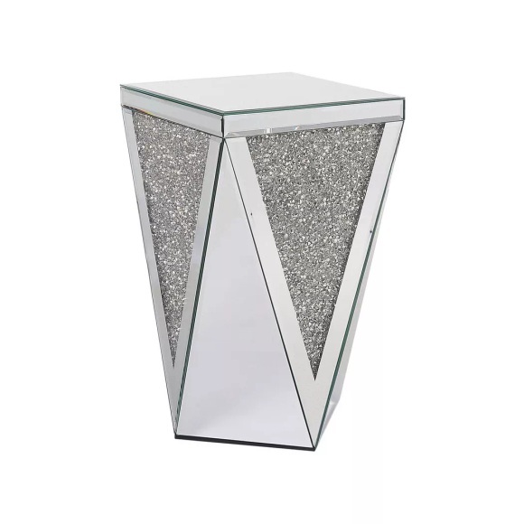 Beistelltisch aus Glas Glamourös LUXEY Beistelltisch aus Glas Glamourös LUXEY