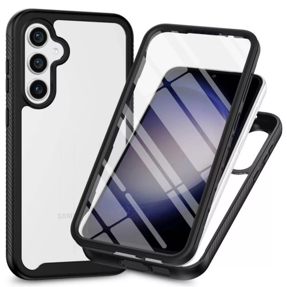 Cover-Discount - Galaxy S25 Full Protection Schutzhülle, Schwarz