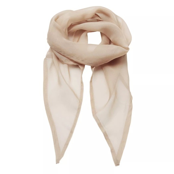 Chiffon Halstuch Damen Beige ONE SIZE