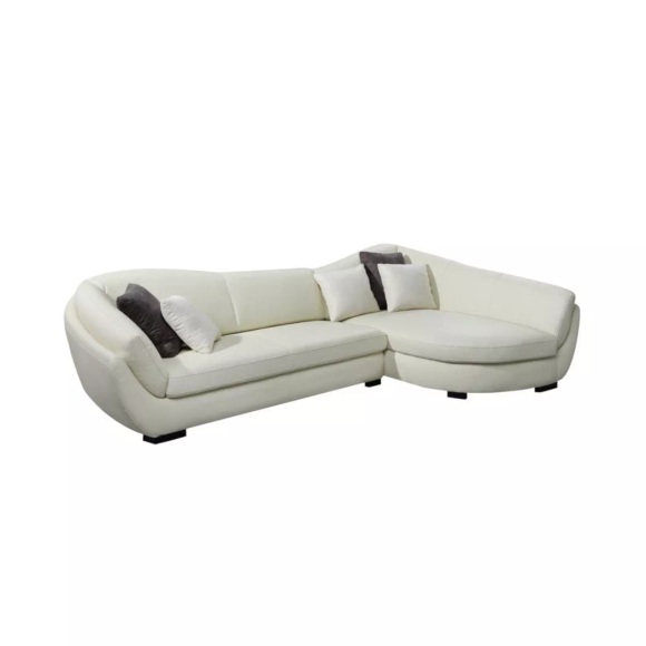 Ecksofa Leder 5Sitzer CAIPI Büffelleder Elfenbein Ecke Rechts Ecksofa Leder 5Sitzer CAIPI Büffelleder Elfenbein Ecke Rechts