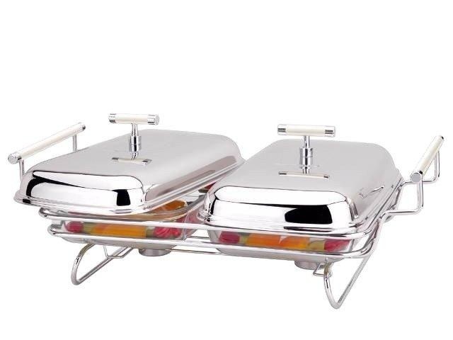 Chafing Dish Mit Doppelservice 2x1.5l Unisex ONE SIZE