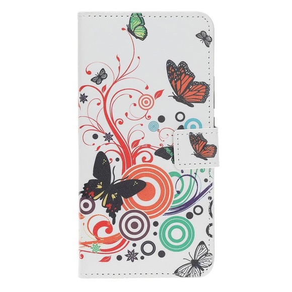 iPhone XS Max - Leder Hülle Schmetterling