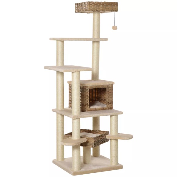 PawHut - Kratzbaum, One Size, Beige