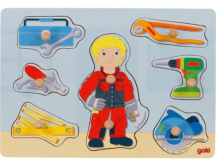 goki Steckpuzzle Handwerker