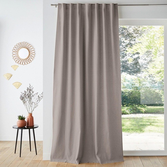 Vorhang Taïma Unisex Grau 140x180 cm