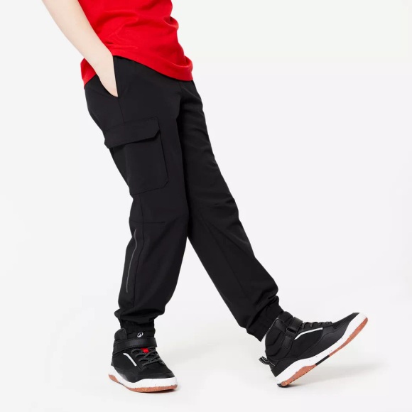 DECATHLON - Sporthose BASIC, 12-13A, Charcoal Black