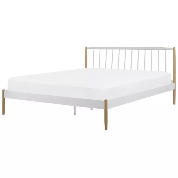 Bett mit Lattenrost aus Metall Klassisch MAURS Bett mit Lattenrost aus Metall Klassisch MAURS