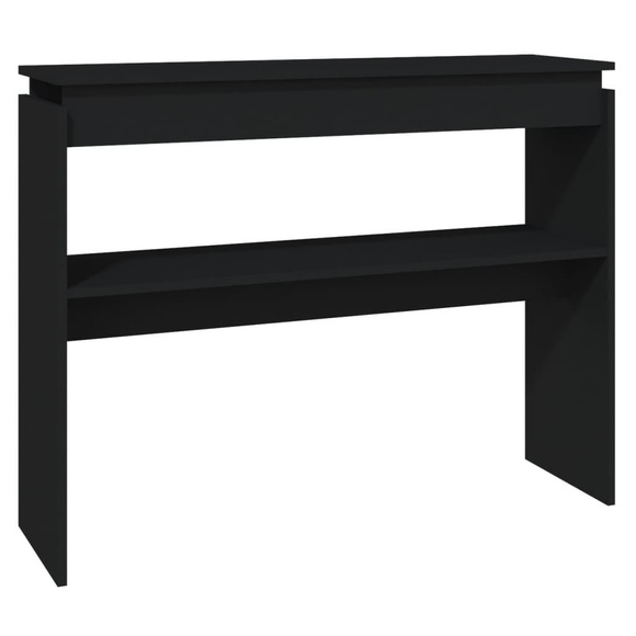 vidaXL Konsolentisch Schwarz 102x30x80 cm Spanplatte