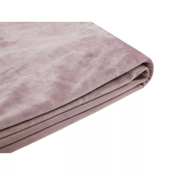 Beliani Bezug für Bett FITOU Samtstoff rosa 180 x 200 cm