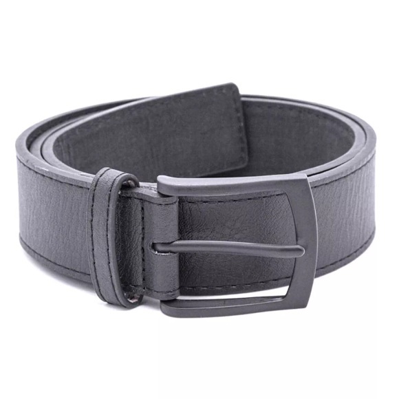 Gürtel, Matt, Leder Herren Schwarz Leicht 112cm
