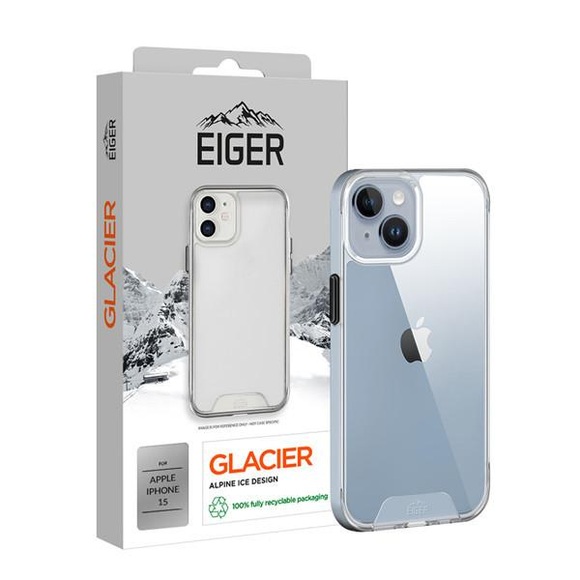Eiger Glacier Case iPhone 15 transparent Smartphone Hülle