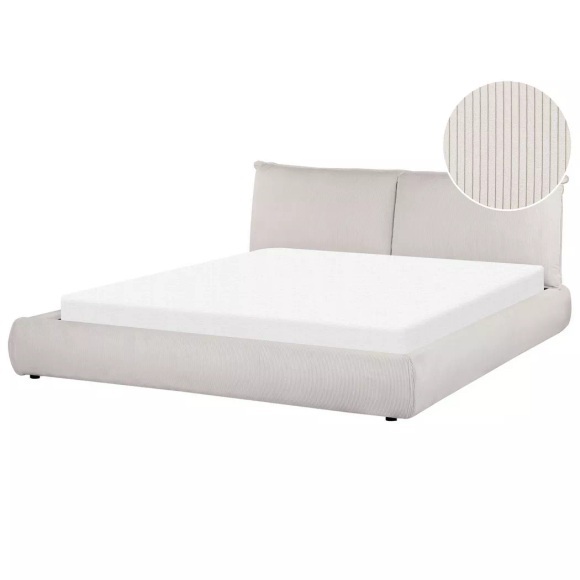 Bett mit Lattenrost aus Cord Modern VINAY Bett mit Lattenrost aus Cord Modern VINAY