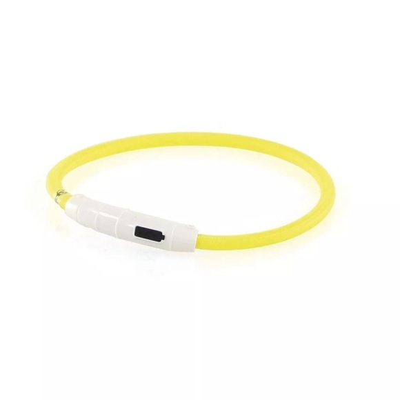 Universal-Leuchthalsband Plus D=7mm gelb