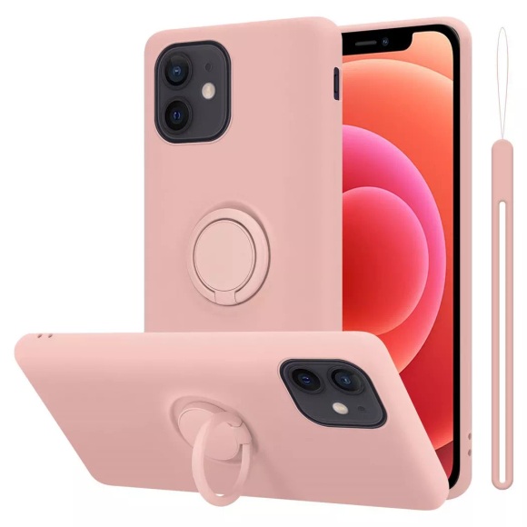 Hülle für Apple iPhone 12 MINI TPU Silikon mit Ring Liquid