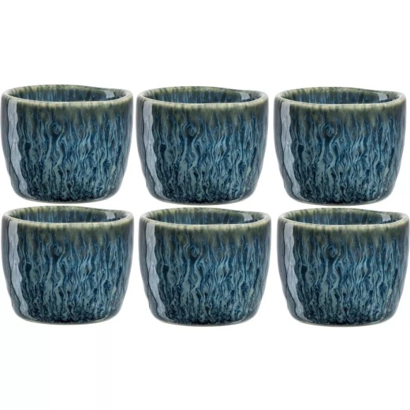 LEONARDO Eierbecher »Eierbecher Matera blau«, (6 tlg.)