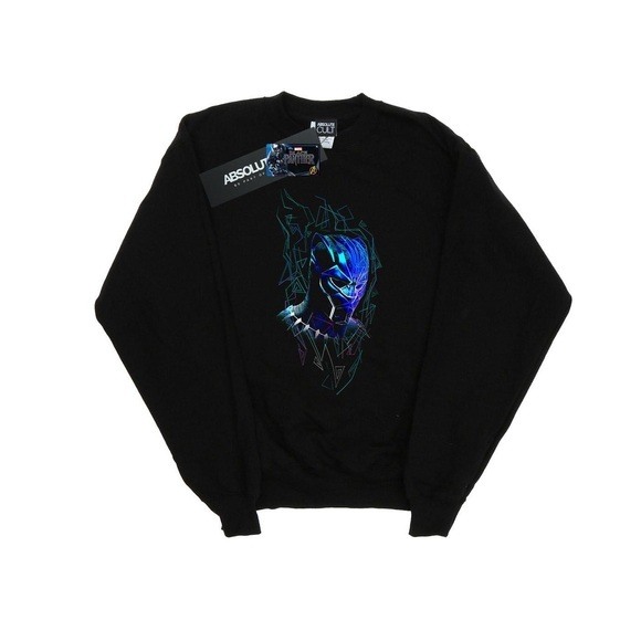 Black Panther Neon Mask Sweatshirt Herren Schwarz L
