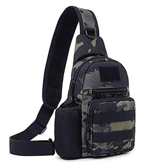 Tactical Chest Bag Militärische Umhängetasche Tactical Chest Sling Pack Crossbody Bag Herren Multicolor