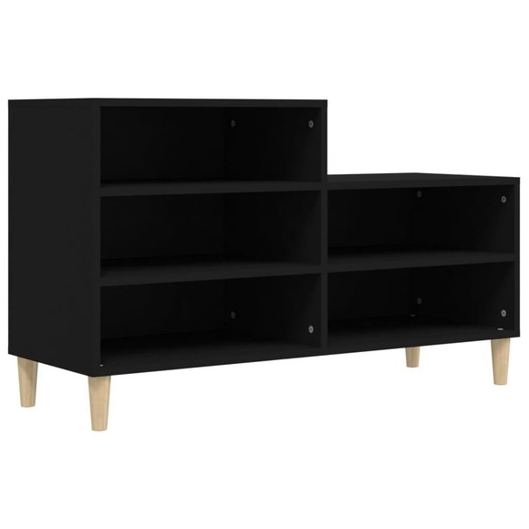 vidaXL Schuhregal Schwarz 102x36x60 cm Holzwerkstoff