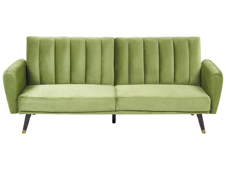 Schlafcouch aus Samtstoff Glamourös VIMMERBY Schlafcouch aus Samtstoff Glamourös VIMMERBY