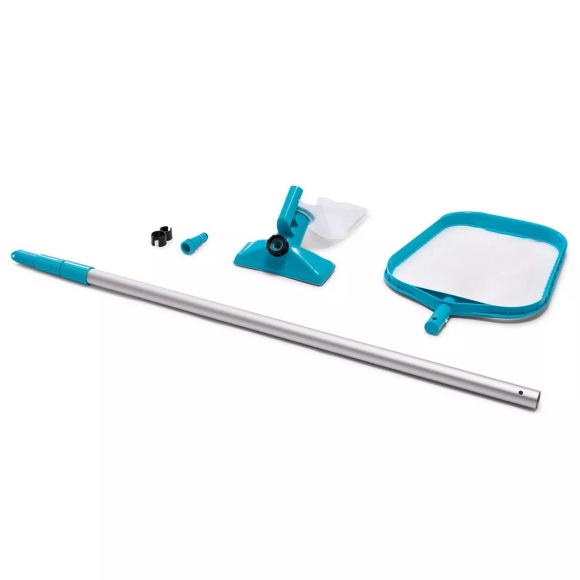 B2X - Pool-Reinigungsset mit Staubsauger, Weiss