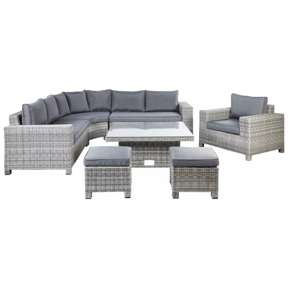 Lounge Set aus PE Rattan Klassisch TEGLIO Lounge Set aus PE Rattan Klassisch TEGLIO