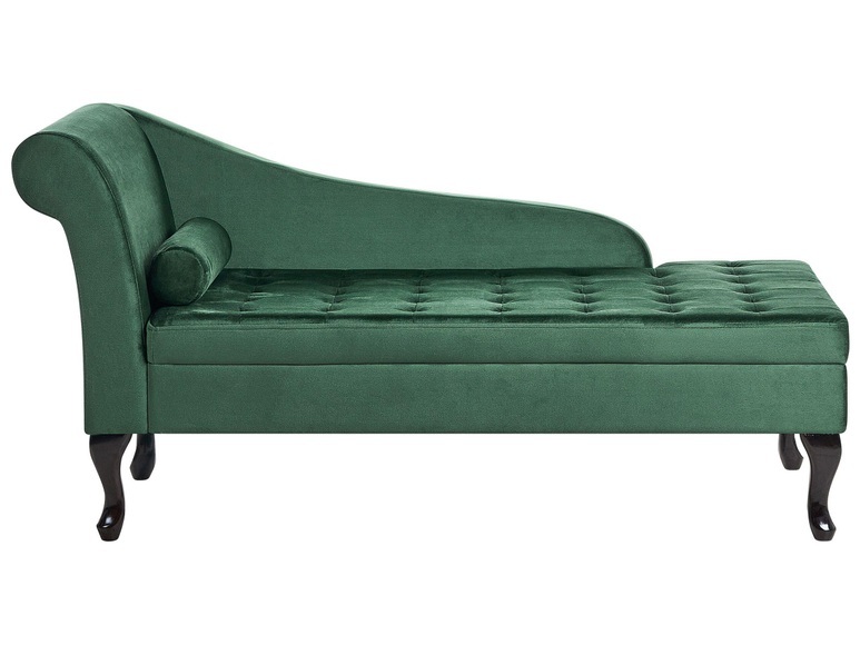 Chaiselongue aus Samtstoff Retro PESSAC Chaiselongue aus Samtstoff Retro PESSAC