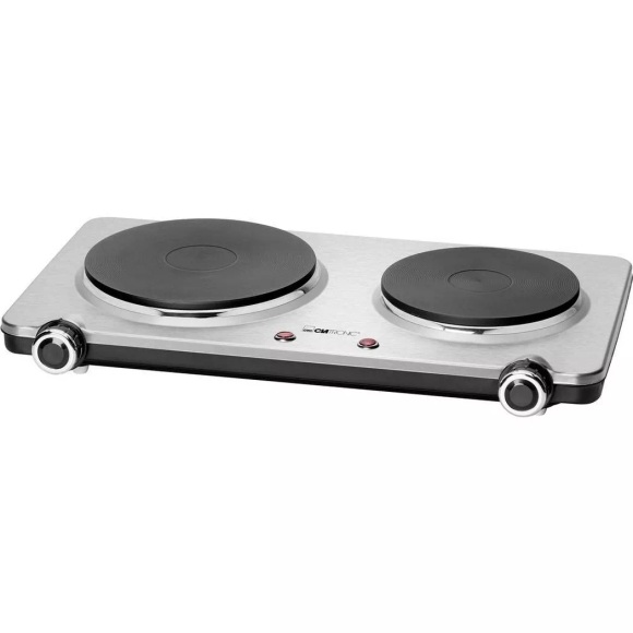 Clatronic DKP 3668 271722 Doppel-Kochplatte 2 getrennte Temperaturregler