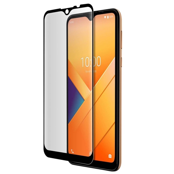 Wiko - Y81 Panzer Glas 3D Display Schutzfolie mit Rahmen (WKPRTGCRV680) - Schwarz