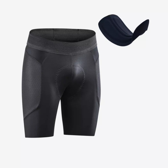 Mtb-shorts - Expl 700 Unisex Schwarz Leicht L