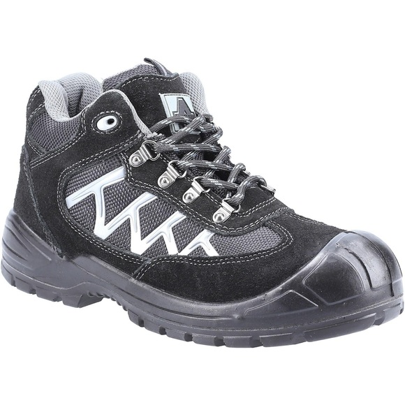 Sicherheitsschuhe 255, Wildleder Damen Schwarz 42