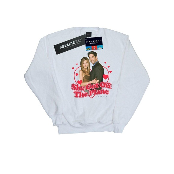 She Got Off The Plane Sweatshirt Jungen Weiss 152-158
