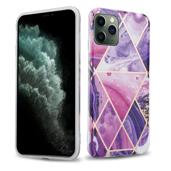 Hülle für Apple iPhone 12 MINI aus TPU Silikon mit Muster Mosaik
