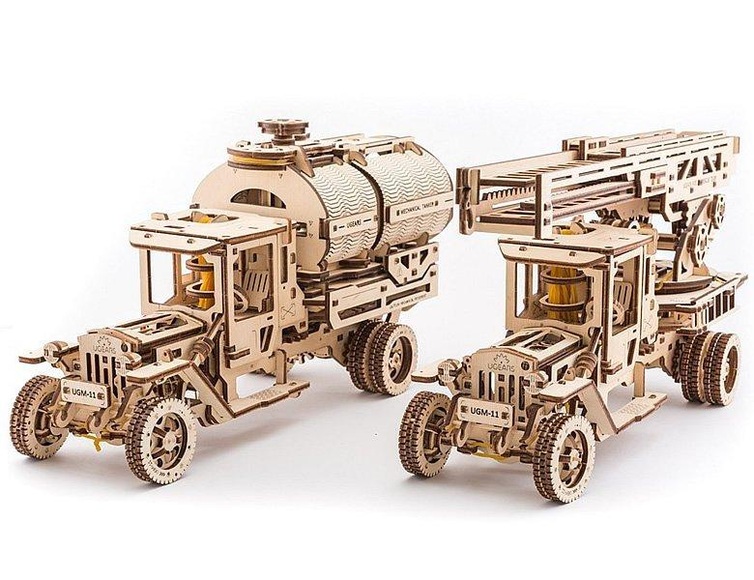 Ugears - Konstruktionsspiel 3D UGM 11 - 322 Teile - Beige