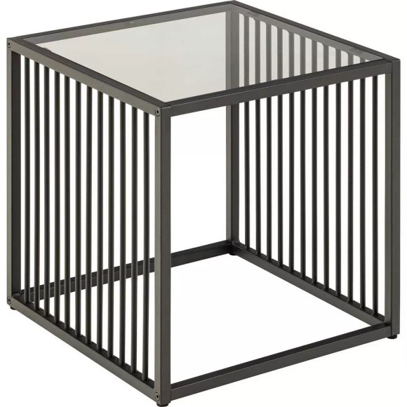 Beistelltisch Iola Glas schwarz 40