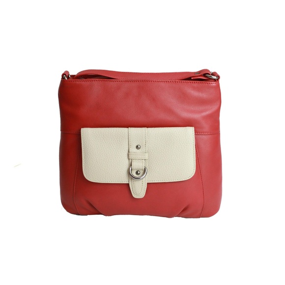 Zweifarbige Handtasche Jemma Damen Rot Bunt ONE SIZE